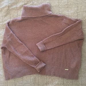 Abercrombie & Fitch purple turtleneck sweater